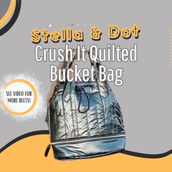 Crush It, Quilted Bucket Bag - Picture 1 of 5